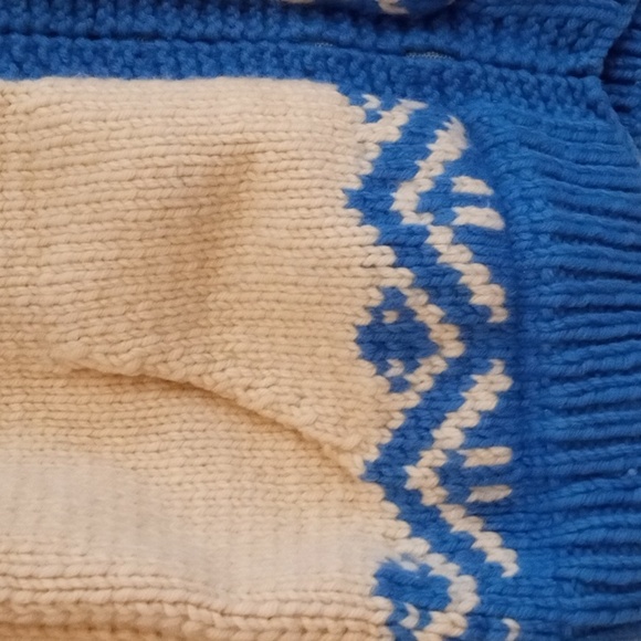 VTG Hand Knit cardigan Size L - Picture 5 of 7